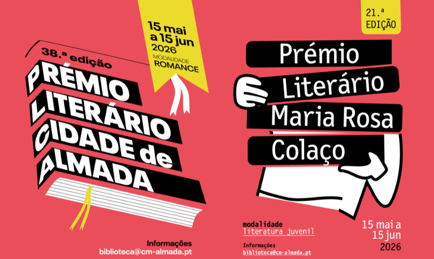 PRÉMIOS LITERÁRIOS CIDADE DE ALMADA  E MARIA ROSA COLAÇO | maio 2026